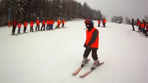 první lyžařské začátky