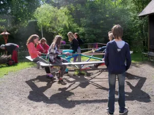 najvěttší legrace byla na kolotoči