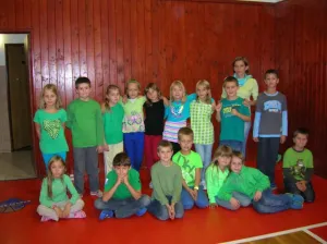 Zelená nám sluší všem a v soutěžích vyhrajem.