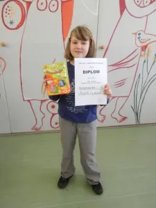 Áža Lejsková ze 3.A - krásné 2. místo.