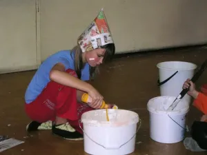 míchání barvy