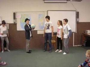 "The Earth is round like a ball."