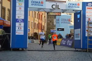 Lukáš Drahný v cíli.