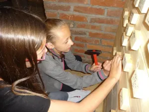 dřevěná vizitka