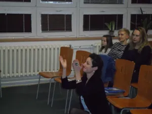 vedoucí kroužku Hélène Lauria