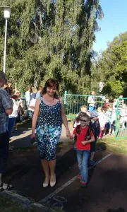 Příchod 1. A s p. učitelkou J. Oplatkovou