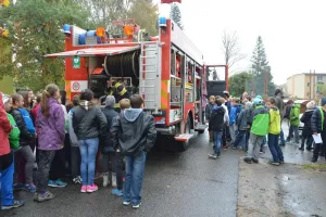 Požární auto a jeho vybavení.
