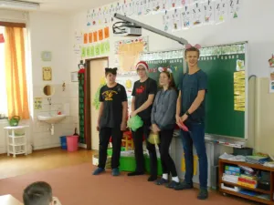 Spike, Ruby, Otto and Father Christmas