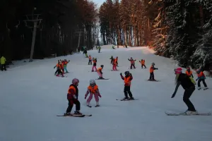 Pokročilí lyžaři.