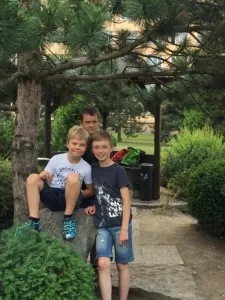 Naše trio soutěžících.
