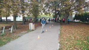 Na koloběžce