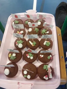 tématicky ozdobené muffiny