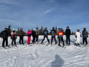 na vrcholu sjezdovky Slaměnka I.