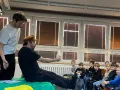 Kvak se Žbluňkem sáňkují
