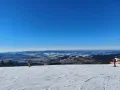 výhled ze sjezdovky nad Slaměnkou