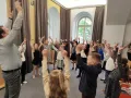 Krajské kolo Mladá scéna - rozcvička