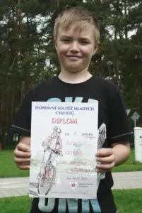 Nejlepší mladší žák Filip Oborník