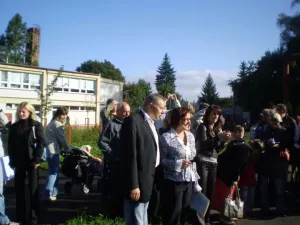 šerpování se zúčastnil pan starosta Štěpánek