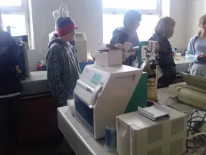 prohlídka veterinární laboratoře