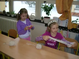 andílci z bambulek